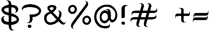 Wicked Regular otf (400) Font OTHER CHARS