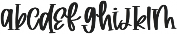 Wickedly Font Regular otf (400) Font LOWERCASE