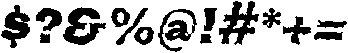 WideTread Regular otf (400) Font OTHER CHARS