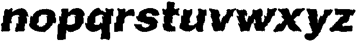 WideTread Regular otf (400) Font LOWERCASE