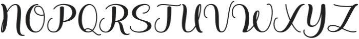 Wigella Regular otf (400) Font UPPERCASE