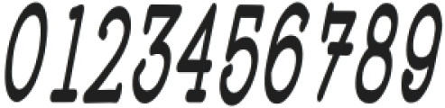 WigendaTypewrite Bold Condensed Italic otf (700) Font OTHER CHARS