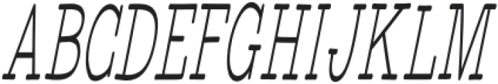 WigendaTypewrite Condensed Italic otf (400) Font UPPERCASE