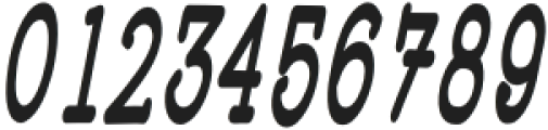 WigendaTypewrite ExtraBold Condensed Italic otf (700) Font OTHER CHARS