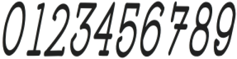 WigendaTypewrite Medium Condensed Italic otf (500) Font OTHER CHARS