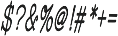 WigendaTypewrite Medium Condensed Italic otf (500) Font OTHER CHARS