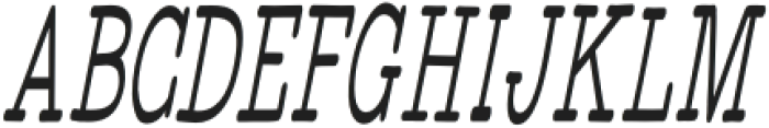 WigendaTypewrite Medium Condensed Italic otf (500) Font UPPERCASE