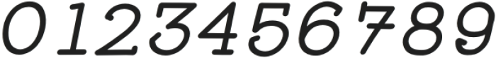WigendaTypewrite Medium Italic otf (500) Font OTHER CHARS