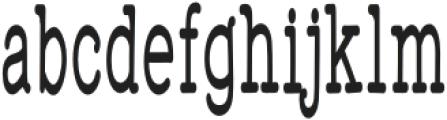 WigendaTypewrite Semi Bold Condensed otf (600) Font LOWERCASE