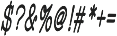 WigendaTypewrite SemiBold Condensed Italic otf (600) Font OTHER CHARS