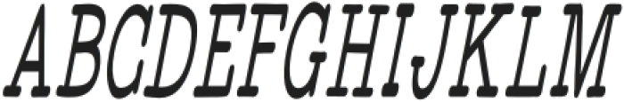WigendaTypewrite SemiBold Condensed Italic otf (600) Font UPPERCASE