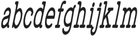 WigendaTypewrite SemiBold Condensed Italic otf (600) Font LOWERCASE