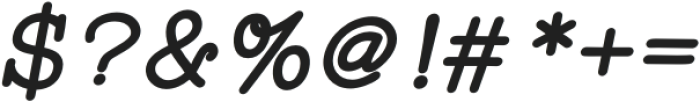 WigendaTypewrite SemiBold Italic otf (600) Font OTHER CHARS