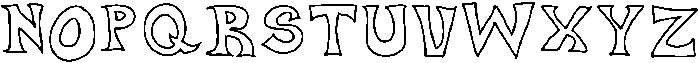 Wiggly Whimsy Medium otf (500) Font UPPERCASE