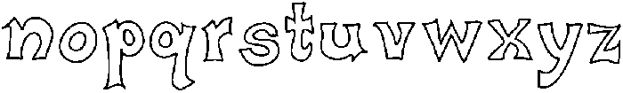 Wiggly Whimsy Medium otf (500) Font LOWERCASE