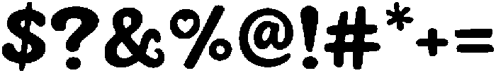 Wigly Love otf (400) Font OTHER CHARS