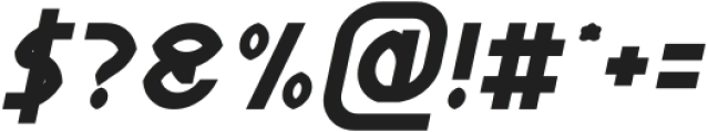 Wijaya Fresh Bold Italic otf (700) Font OTHER CHARS