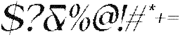 Wikolia Disco Italic otf (400) Font OTHER CHARS