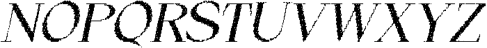 Wikolia Disco Italic otf (400) Font UPPERCASE