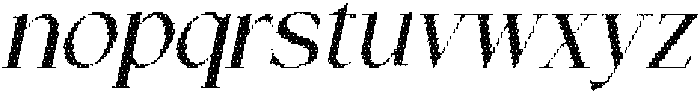 Wikolia Disco Italic otf (400) Font LOWERCASE