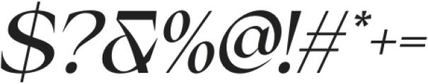 Wikolia Italic otf (400) Font OTHER CHARS