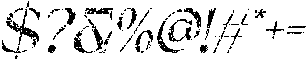 Wikolia Stamp Italic otf (400) Font OTHER CHARS
