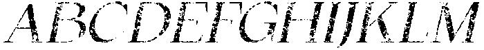 Wikolia Stamp Italic otf (400) Font UPPERCASE