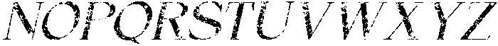 Wikolia Stamp Italic otf (400) Font UPPERCASE