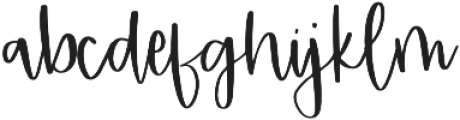 Wild About You Regular otf (400) Font LOWERCASE