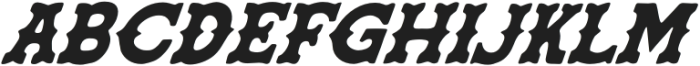 Wild Ranch Spur Oblique otf (400) Font UPPERCASE