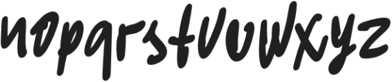 Wild marker Regular otf (400) Font LOWERCASE
