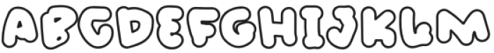 WildFatFont Outline otf (400) Font LOWERCASE