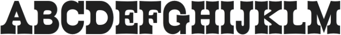 WildWest Extra Bold otf (700) Font UPPERCASE