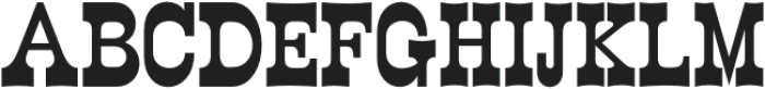 WildWest Medium otf (500) Font UPPERCASE
