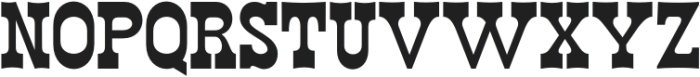 WildWest Medium otf (500) Font UPPERCASE