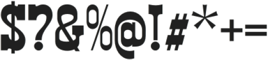 WildWest Regular otf (400) Font OTHER CHARS