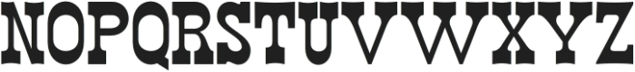 WildWest Regular otf (400) Font UPPERCASE