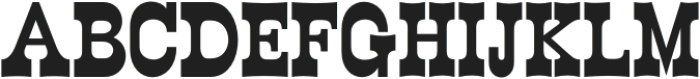 WildWest Semi Bold otf (600) Font UPPERCASE