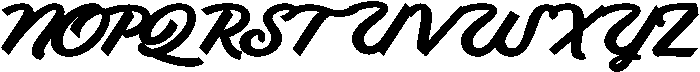 Wildcat Regular otf (400) Font UPPERCASE