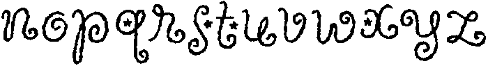 Wildflower Garden Bloom Rough otf (400) Font LOWERCASE