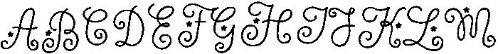 Wildflower Garden Bloom otf (400) Font UPPERCASE
