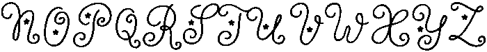 Wildflower Garden Bloom otf (400) Font UPPERCASE