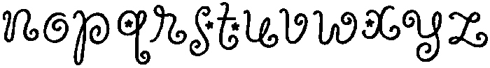 Wildflower Garden Bloom otf (400) Font LOWERCASE