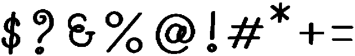 Wildflower Garden Bold otf (700) Font OTHER CHARS