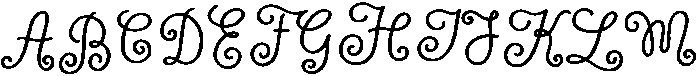 Wildflower Garden Bold otf (700) Font UPPERCASE
