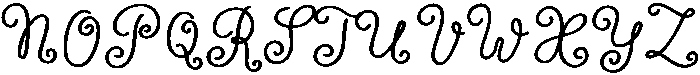 Wildflower Garden Bold otf (700) Font UPPERCASE