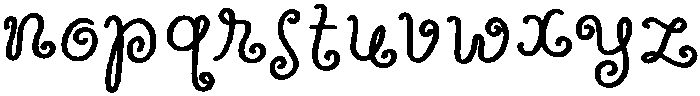 Wildflower Garden Bold otf (700) Font LOWERCASE