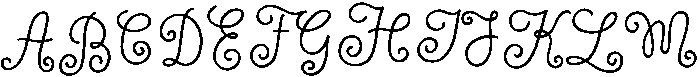 Wildflower Garden Regular otf (400) Font UPPERCASE