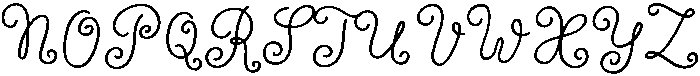 Wildflower Garden Regular otf (400) Font UPPERCASE