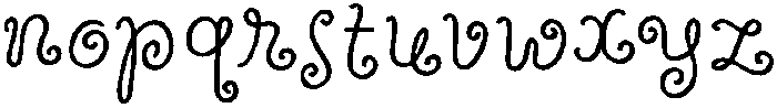 Wildflower Garden Regular otf (400) Font LOWERCASE